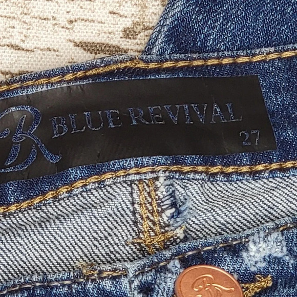 BLUE REVIVAL Women's Sienna Mid-Rise Skinny Jeans Milan Medium Wash Size 27 New - Picture 4 of 16